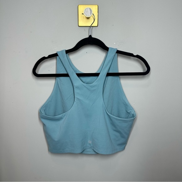 Athleta Conscious Crop Tank Top In Cornflower Tea Blue D-DD Cup - Picture 4 of 4